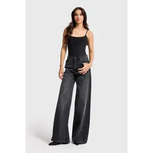 Mid-Rise Palazzo Jeans Women It's Basic Elena image-1