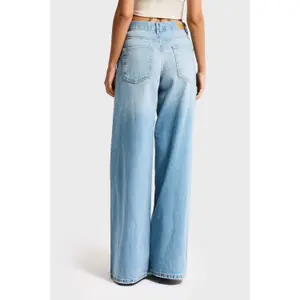 Mid-Rise Palazzo Jeans Women It's Basic Elena image-2