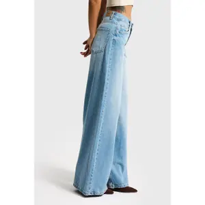 Mid-Rise Palazzo Jeans Women It's Basic Elena image-3