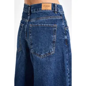 Mid-Rise Palazzo Jeans Women It's Basic Elena image-4