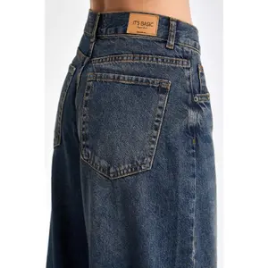 Mid-Rise Palazzo Jeans Women It's Basic Elena image-4