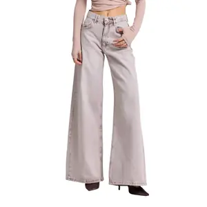 Mid-Rise Palazzo Jeans Women It's Basic Elena image-0