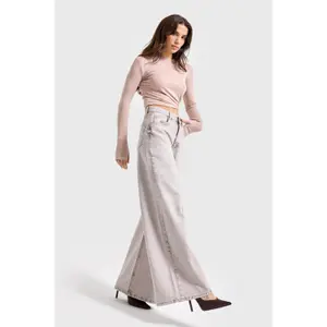 Mid-Rise Palazzo Jeans Women It's Basic Elena image-3