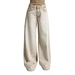 Mid-rise Palazzo Jeans voor Vrouwen It's Basic Elena image-0