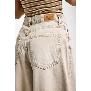 Mid-rise Palazzo Jeans voor Vrouwen It's Basic Elena image-4