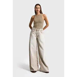 Mid-rise Palazzo Jeans voor Vrouwen It's Basic Elena image-1