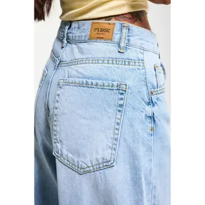 Jeans Palazzo de Cintura Média Mulher It's Basic Elena image-4