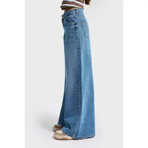 Mid-Rise Palazzo Jeans Women It's Basic Elena image-3