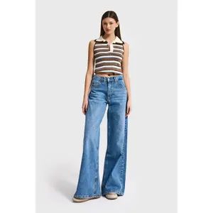 Mid-Rise Palazzo Jeans Women It's Basic Elena image-2