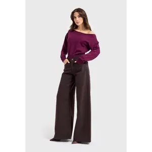 Mid-Rise Palazzo Jeans Women It's Basic Elena image-1