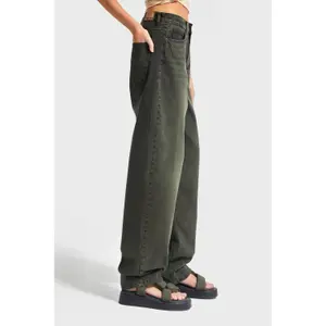 Jeans Wide Leg wysoki stan damskie It's Basic Ivy Skater image-2