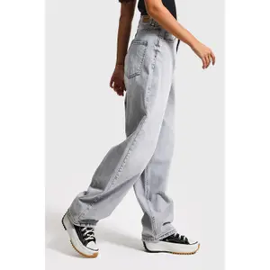 Jeans Wide Leg wysoki stan damskie It's Basic Ivy Skater image-3