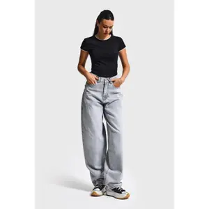 Jeans Wide Leg wysoki stan damskie It's Basic Ivy Skater image-1