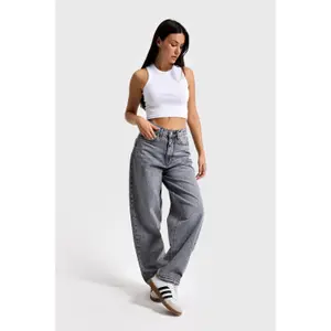 Jeans Wide Leg wysoki stan damskie It's Basic Ivy Skater image-1