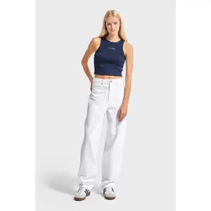 Mid-Rise Wide Leg Jeans Women It's Basic Ivy Skater image-1
