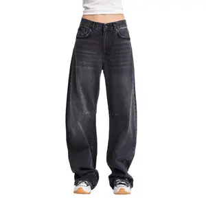 Baggy Jeans Midden Hoge Taille Dames It's Basic Luna image-0