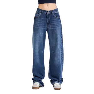 Baggy Jeans Midden Hoge Taille Dames It's Basic Luna image-0