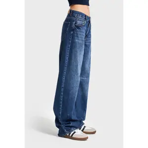 Baggy Jeans Midden Hoge Taille Dames It's Basic Luna image-3