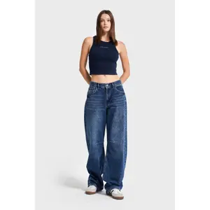 Baggy Jeans Midden Hoge Taille Dames It's Basic Luna image-1
