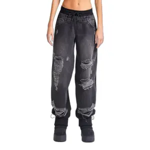 Women's Mid-Rise Straight Jeans It's Basic Skater image-0