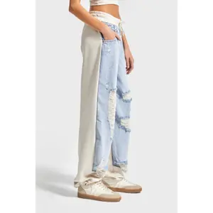Women's Mid-Rise Straight Jeans It's Basic Skater image-3