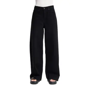 Baggy Tapered Jeans mit mittelhohem Bund Denim Damen It's Basic image-0