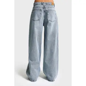 Jeans Baggy Tapered de cintura média denim mulher It's Basic image-2