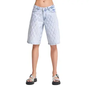 Women's denim shorts It's Basic Rhinestone image-0