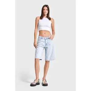 Women's denim shorts It's Basic Rhinestone image-1