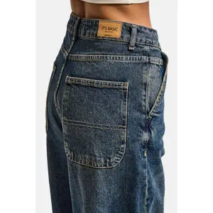 Modern Mid-Rise Straight Jeans Women It's Basic Skater image-4