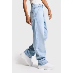 Modern Mid-Rise Straight Jeans Women It's Basic Skater image-3