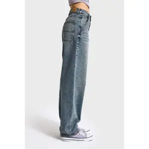Modern Mid-Rise Straight Jeans Women It's Basic Skater image-3
