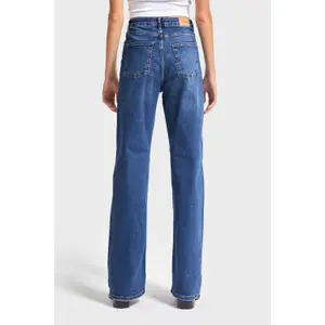 Jeans Straight Klassik mit mittlerer Taille für Damen It's Basic image-2