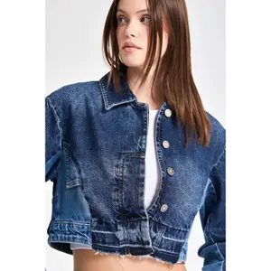 Women's short denim jacket It's Basic image-4