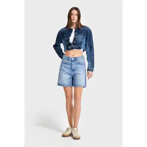 Women's short denim jacket It's Basic image-1