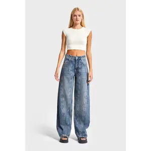 Zeitlose Gerade Jeans mit hoher Taille Damen It's Basic image-1
