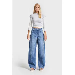 Zeitlose Gerade Jeans mit hoher Taille Damen It's Basic image-1