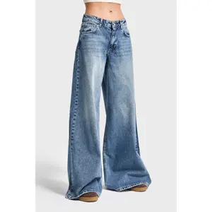Low-Rise Palazzo Jeans Women It's Basic Elephant image-2