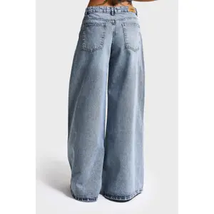 Hochbundjeans Palazzo Damen It's Basic Elephant image-2