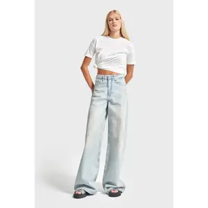 High Waist Wide Leg Bold Appeal Jeans Women It's Basic Skater image-1