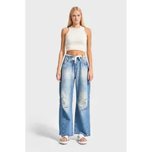 High-Waisted Balloon Jeans Women It's Basic image-1