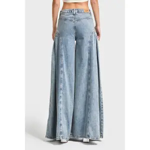 Women's Mid-Rise Relaxed Jeans It's Basic Elephant image-2