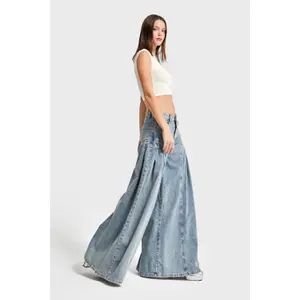 Women's Mid-Rise Relaxed Jeans It's Basic Elephant image-3
