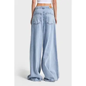High-Waisted Relaxed Wide Leg Jeans Women It's Basic image-2