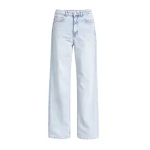 Hoge taille Rechte Jeans Zachte Denim Vrouw It's Basic image-0