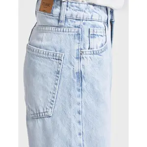 Hoge taille Rechte Jeans Zachte Denim Vrouw It's Basic image-5