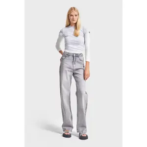 High-Waisted Straight Jeans Women It's Basic image-1