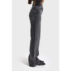 Timeless High-Waisted Straight Jeans Women's Rigid Cotton It's Basic image-3