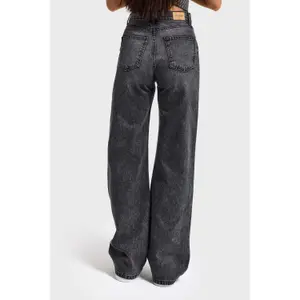 Timeless High-Waisted Straight Jeans Women's Rigid Cotton It's Basic image-2