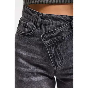 Timeless High-Waisted Straight Jeans Women's Rigid Cotton It's Basic image-4